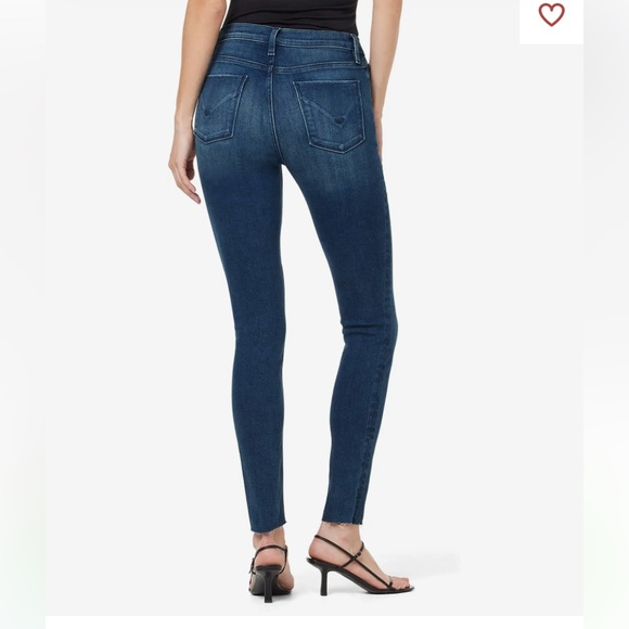 Hudson High Waisted Barbara Skinny Ankle Jeans (Dark Wash) - size - Picture 2 of 13